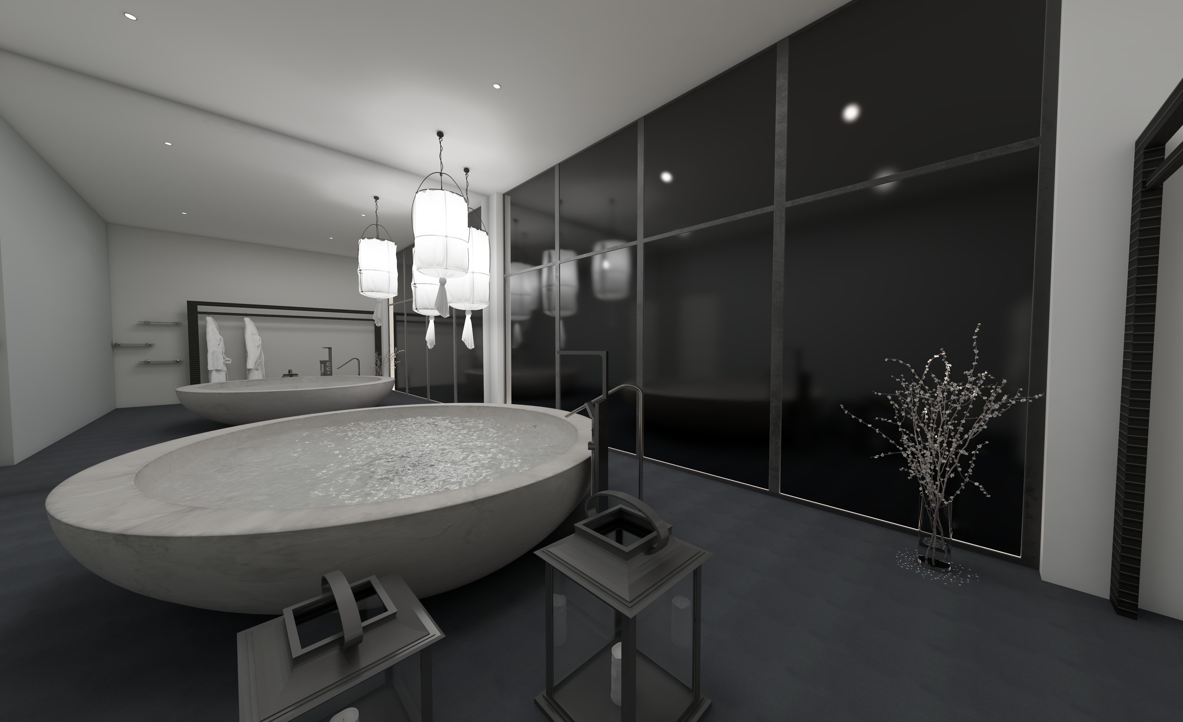 Monochrome Master Bath Retreat - Image 2