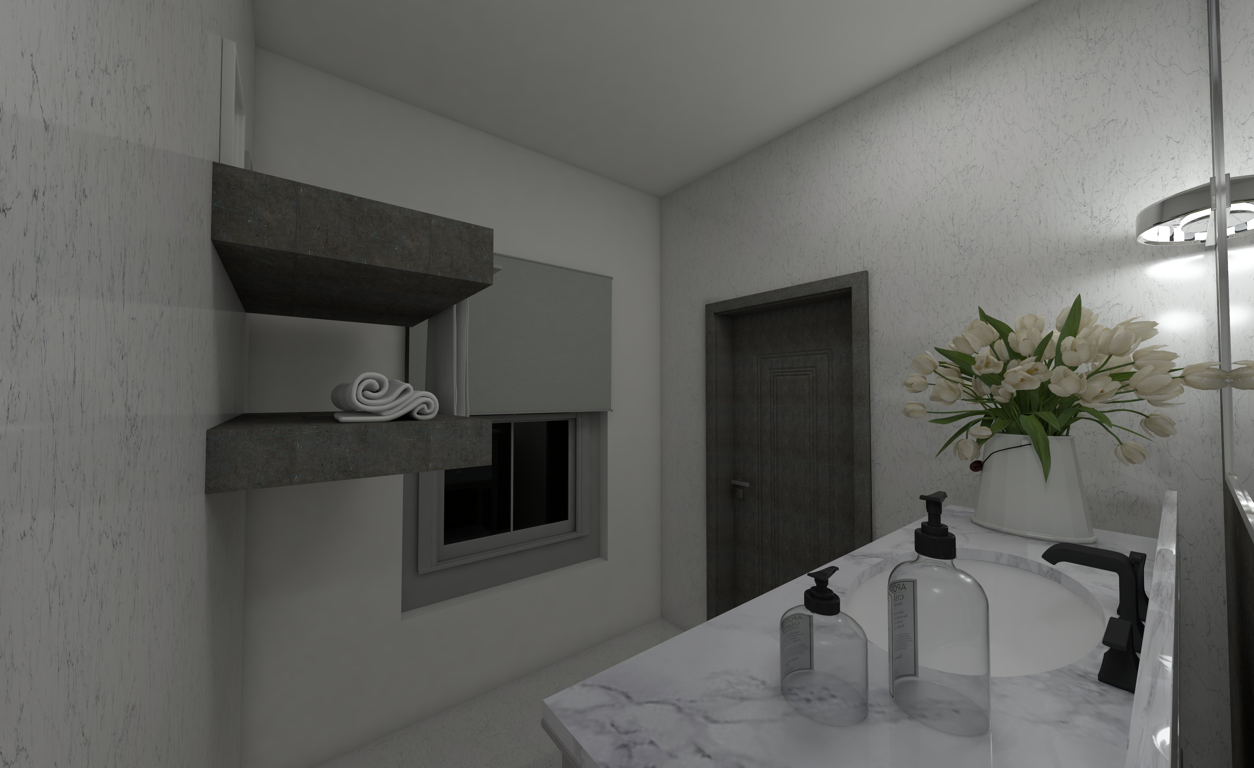 Modern Jewel Box Powder Room - Image 3