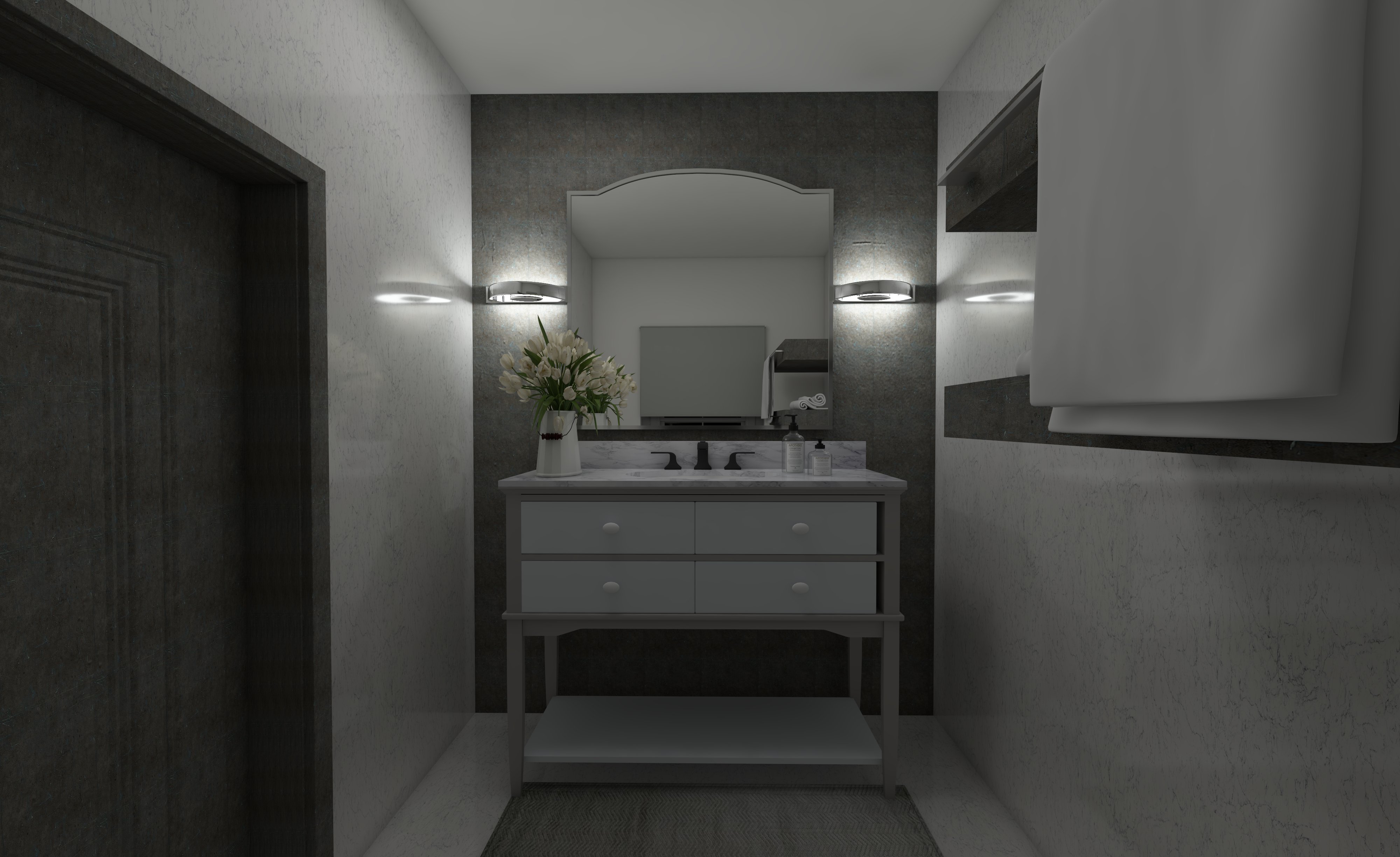 Modern Jewel Box Powder Room - Image 5